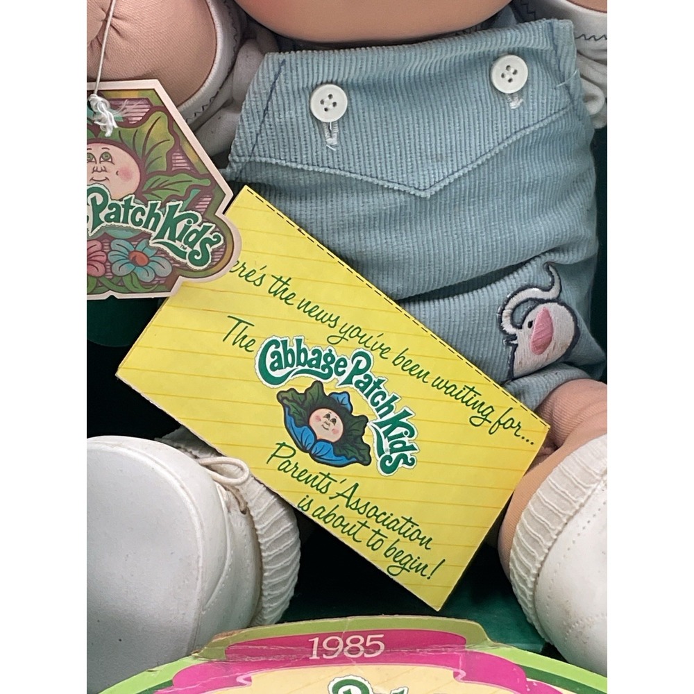 Vintage 1985 Coleco Cabbage Patch Kids In Box W/Certificate Boy, Davie Billy - Picture 5 of 11